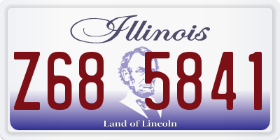 IL license plate Z685841