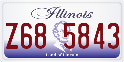 IL license plate Z685843