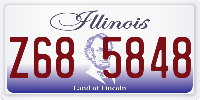IL license plate Z685848