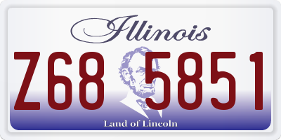 IL license plate Z685851