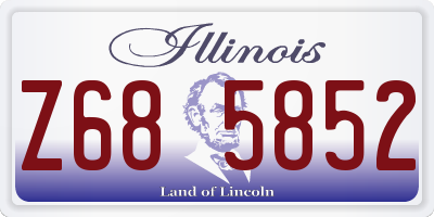 IL license plate Z685852