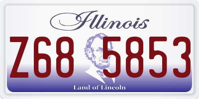 IL license plate Z685853