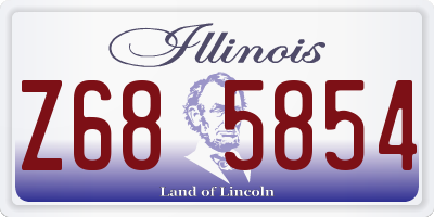 IL license plate Z685854