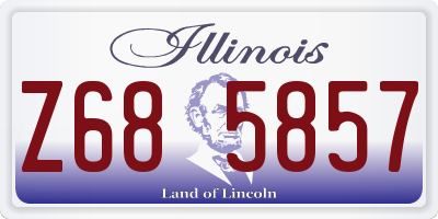 IL license plate Z685857