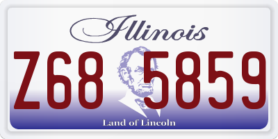 IL license plate Z685859