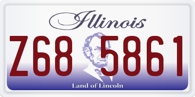 IL license plate Z685861