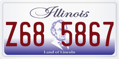 IL license plate Z685867