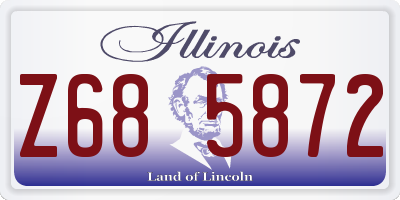 IL license plate Z685872