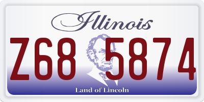 IL license plate Z685874
