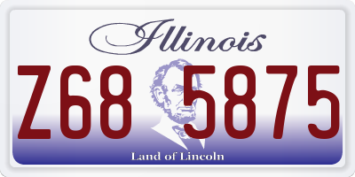 IL license plate Z685875