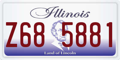 IL license plate Z685881