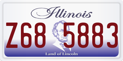 IL license plate Z685883
