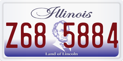 IL license plate Z685884