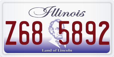 IL license plate Z685892