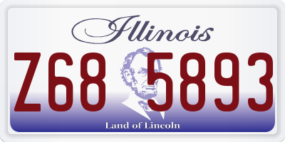 IL license plate Z685893
