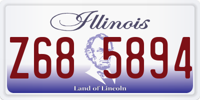 IL license plate Z685894
