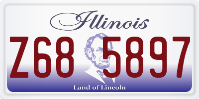 IL license plate Z685897