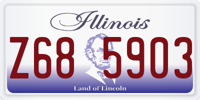 IL license plate Z685903
