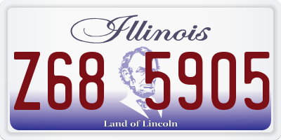 IL license plate Z685905