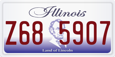 IL license plate Z685907