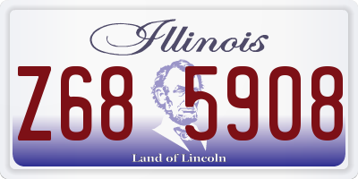 IL license plate Z685908