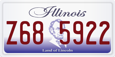 IL license plate Z685922