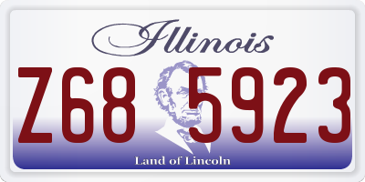 IL license plate Z685923