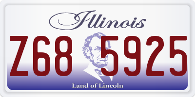 IL license plate Z685925