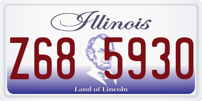 IL license plate Z685930