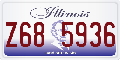 IL license plate Z685936