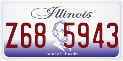 IL license plate Z685943