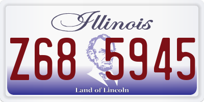 IL license plate Z685945