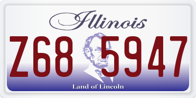 IL license plate Z685947