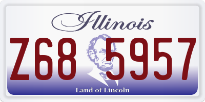 IL license plate Z685957