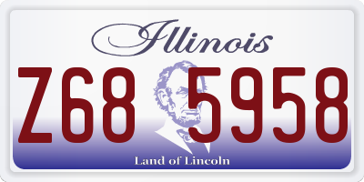 IL license plate Z685958