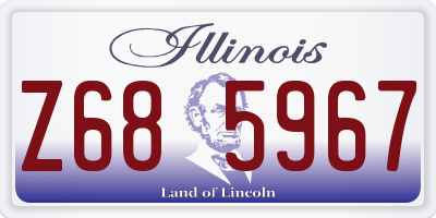 IL license plate Z685967