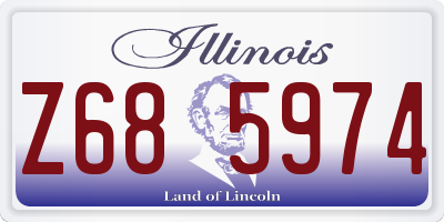 IL license plate Z685974