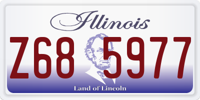 IL license plate Z685977