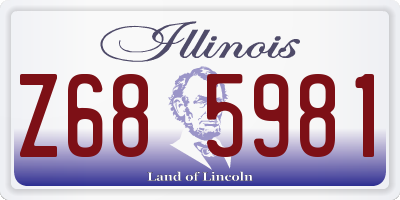 IL license plate Z685981
