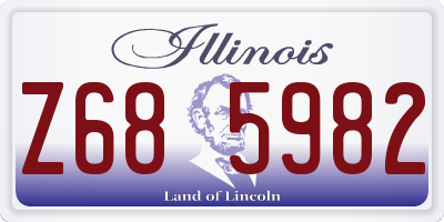 IL license plate Z685982