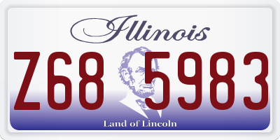 IL license plate Z685983