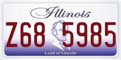 IL license plate Z685985