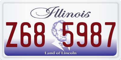 IL license plate Z685987