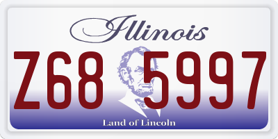 IL license plate Z685997