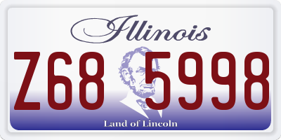 IL license plate Z685998