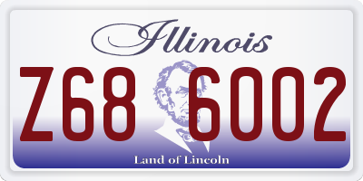 IL license plate Z686002