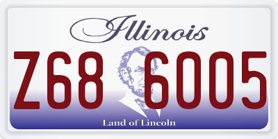 IL license plate Z686005