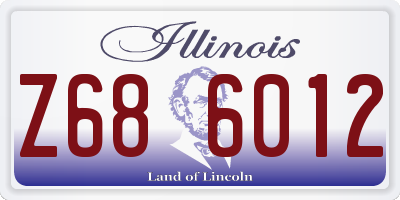 IL license plate Z686012
