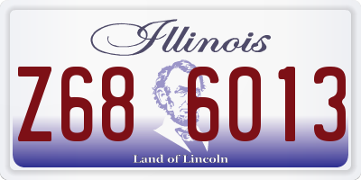 IL license plate Z686013