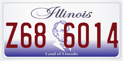 IL license plate Z686014